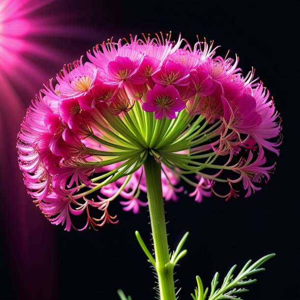 Imagem de uma erva-doce rosa quente