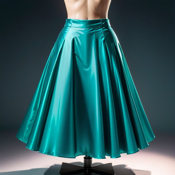 Drawing of a teal skirt from polyethylene