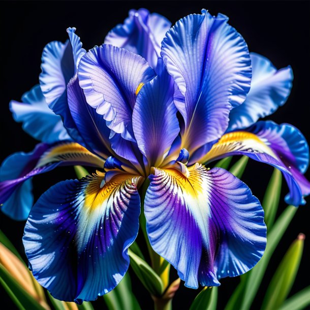 Photography of a azure iris