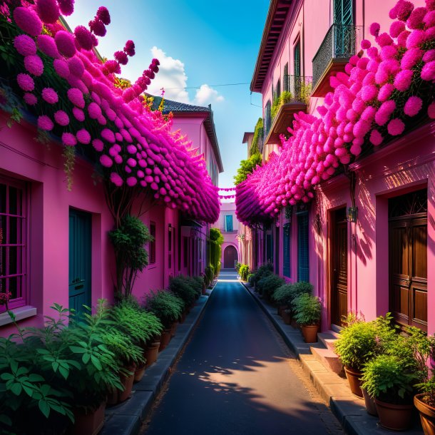 Picture of a hot pink rue