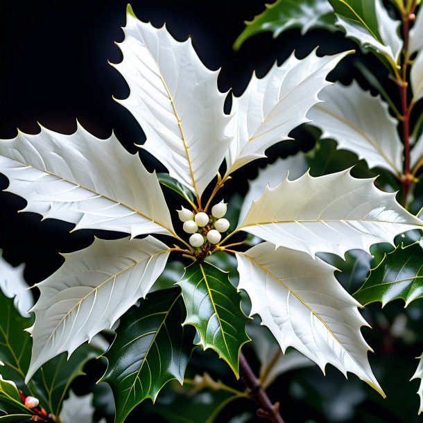 Photo d'un houx blanc