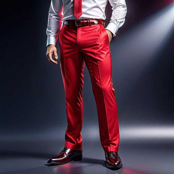 Clipart of a red trousers from polyethylene