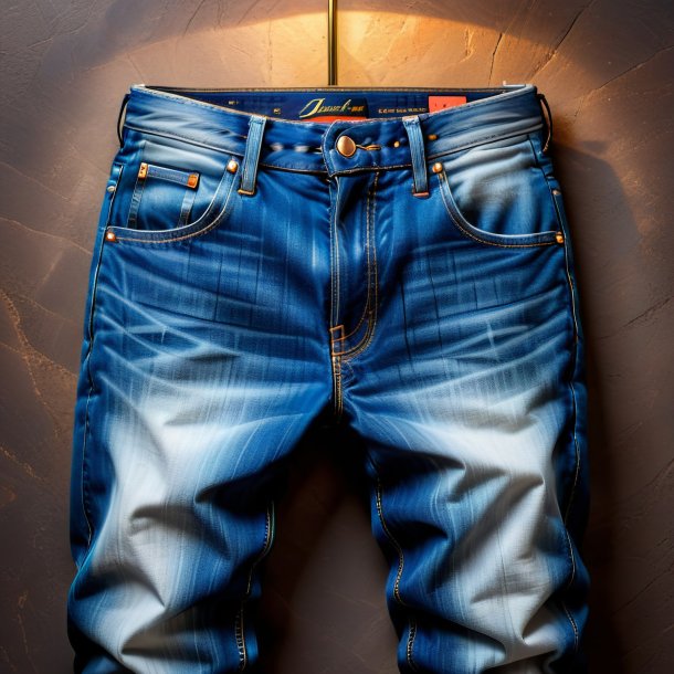 Imagem de um jeans azul de pedra