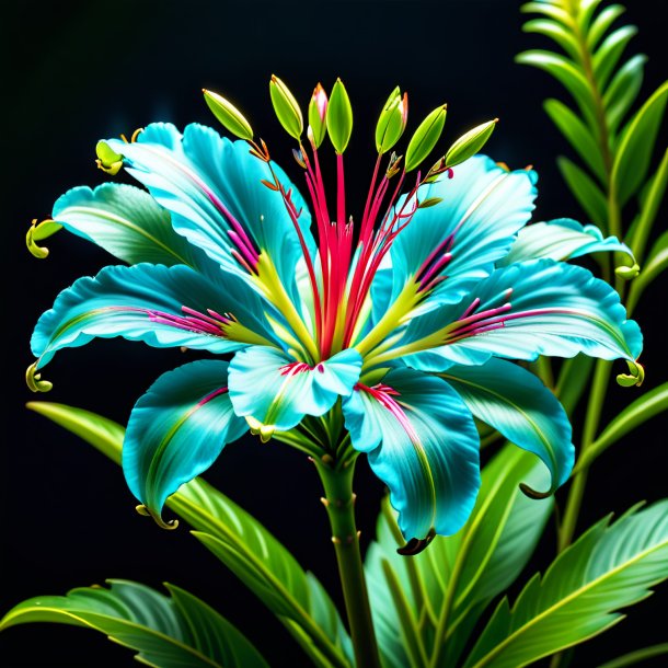 Photo of a cyan clianthus