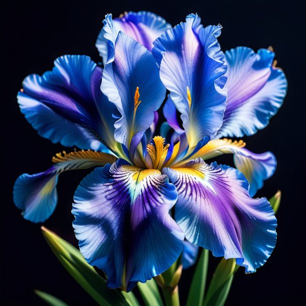 Image d'un iris bleu