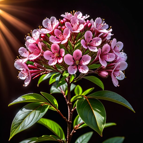 Figure of a brown kalmia