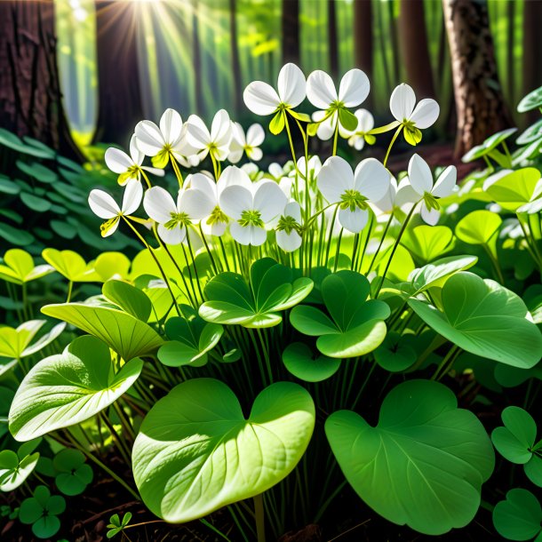 Portrayal of a ivory wood sorrel