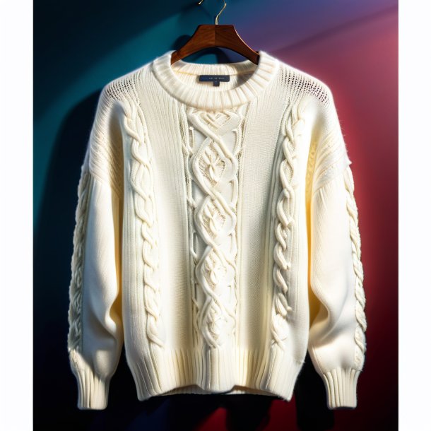 Photo of a ivory sweater from polyethylene