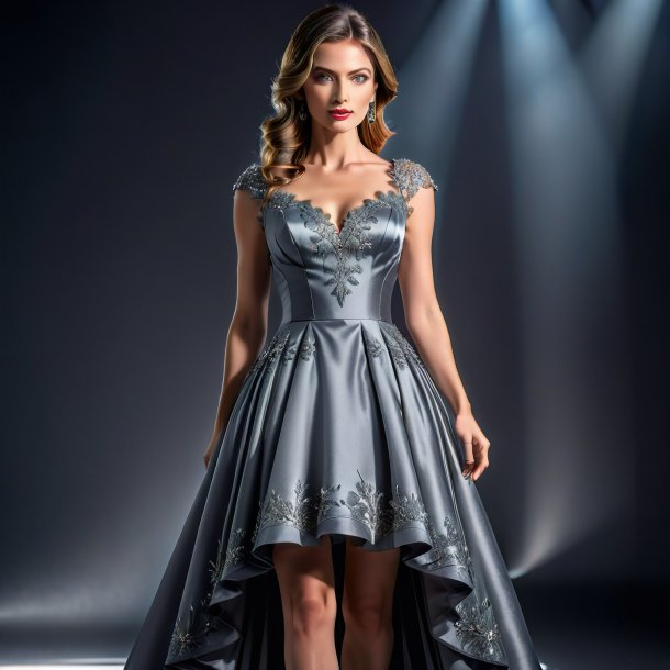 Pic of a gray dress from iron