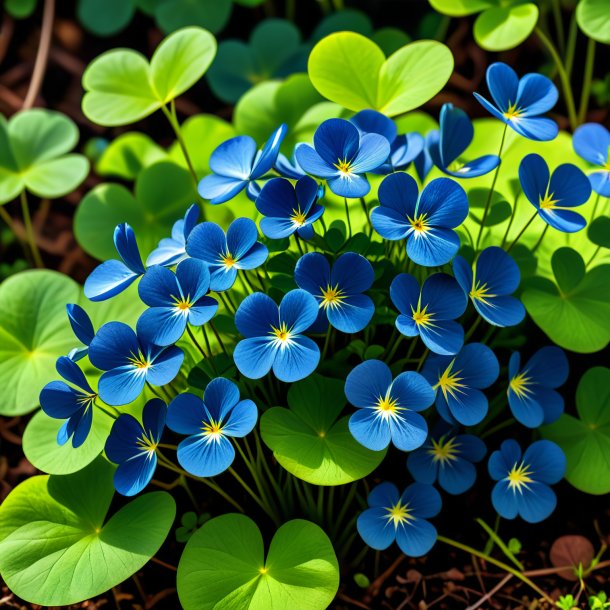 Picture of a navy blue wood sorrel