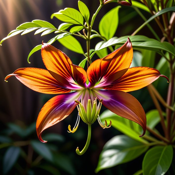 Photo of a brown clianthus