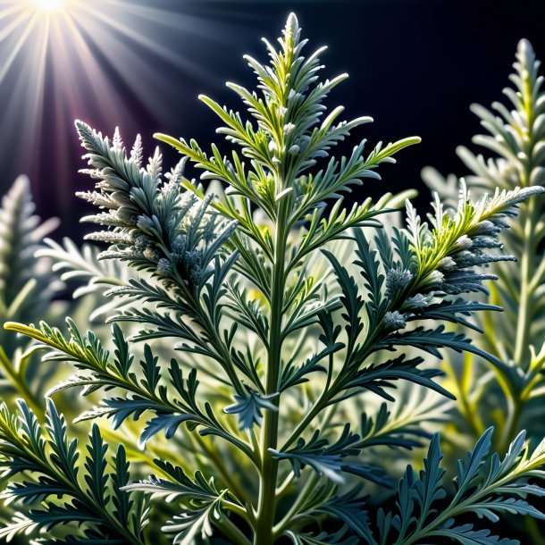 Clipart of a silver wormwood