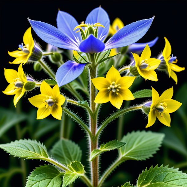 Image of a yellow borage