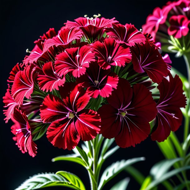 Picture of a red sweet william