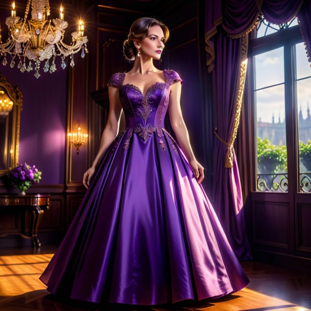 Pic of a purple dress from iron