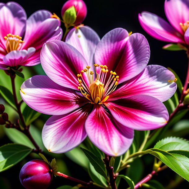 Représentant d'un gillyflower de prune, mahon's