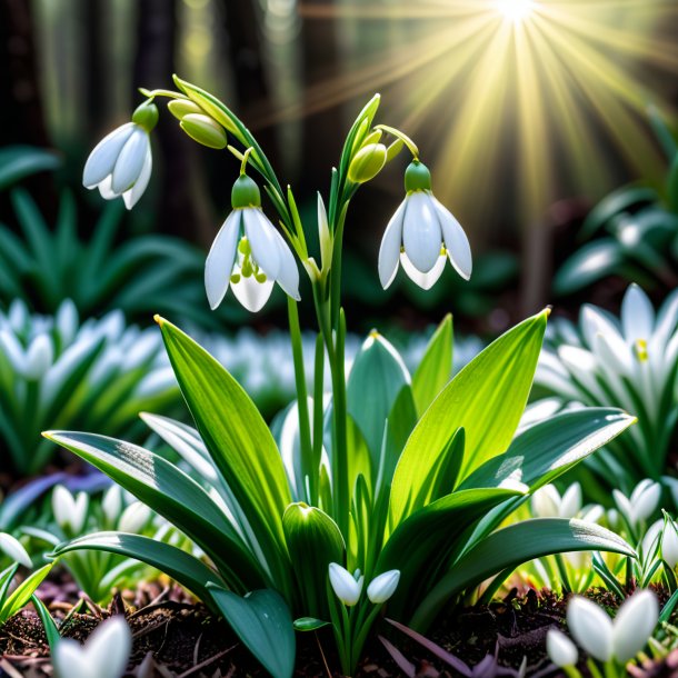 Image of a lime snowdrop