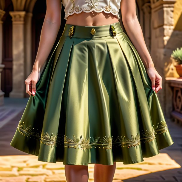 Picture of a olive skirt from gypsum