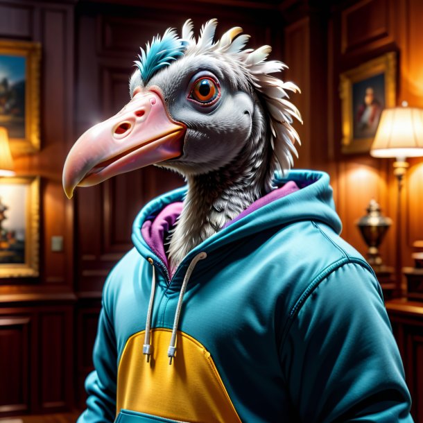 Pic of a dodo in a hoodie in the house