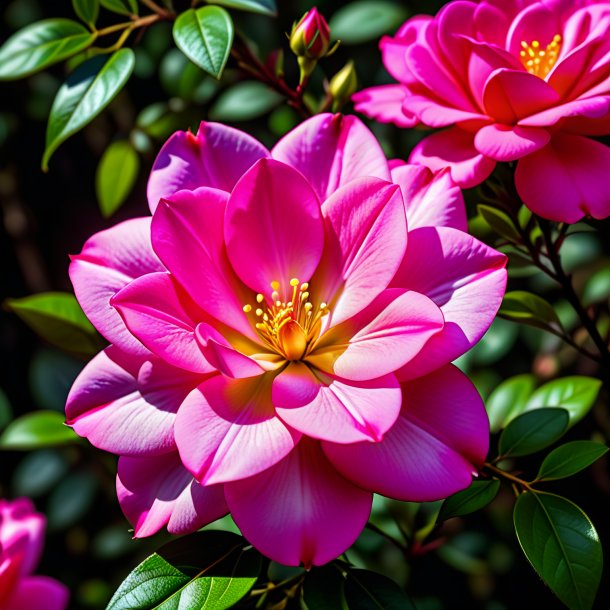 Photography of a hot pink jessamine, rose