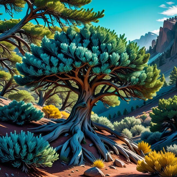 Picture of a teal juniper