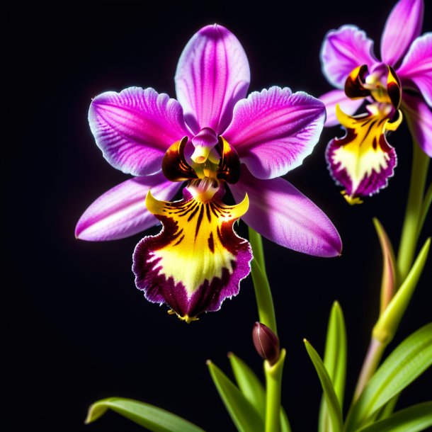 Imagem de um ophrys ameixa, orquídea mosca