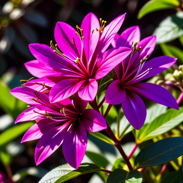 Figure of a magenta dittany of crete