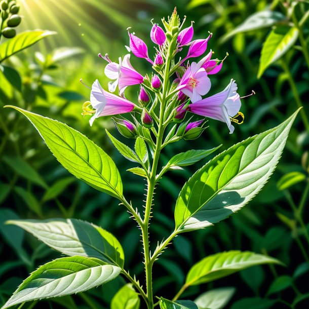 Desenho de uma ervilha verde rosebay willowherb