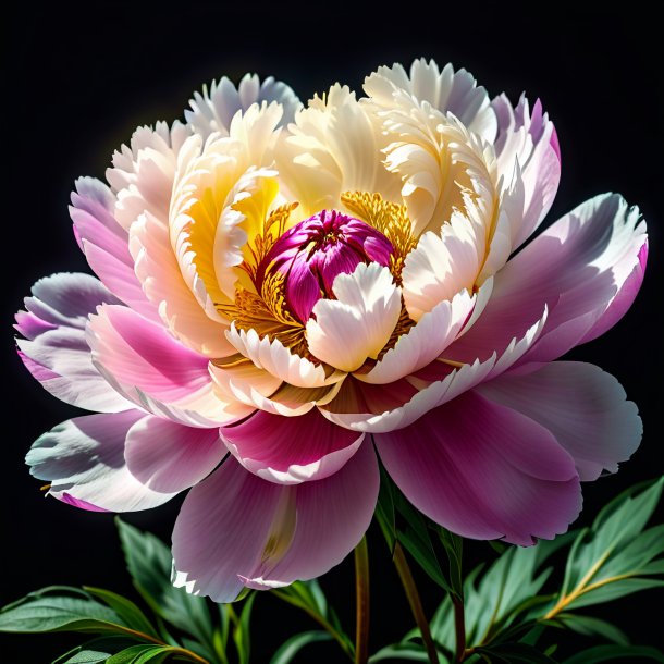 Portrait of a olden peony