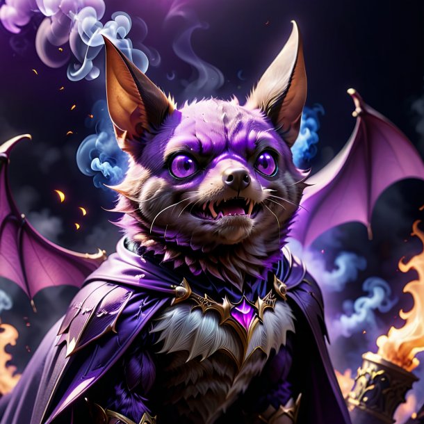 Pic of a purple smoking bat