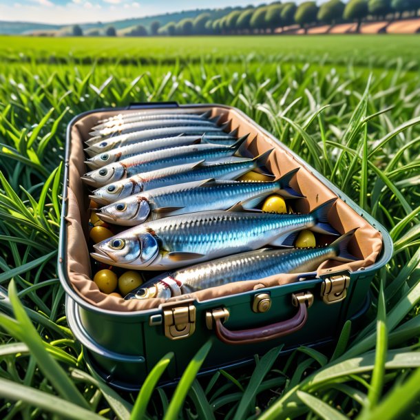 Image of a playing of a sardines on the field