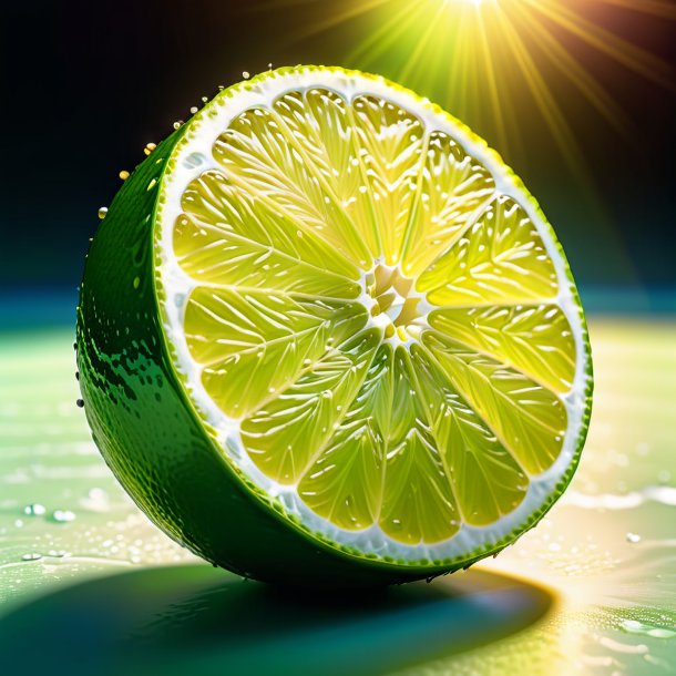 Clipart of a lime turnsol