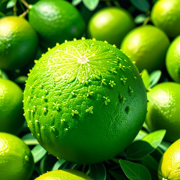 Clipart of a lime lucerne
