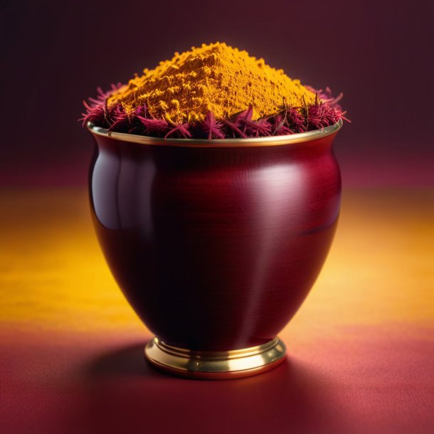 Depicting of a maroon madder, yellow