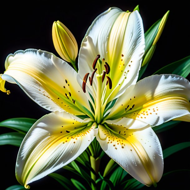 Image of a ivory lily, lent