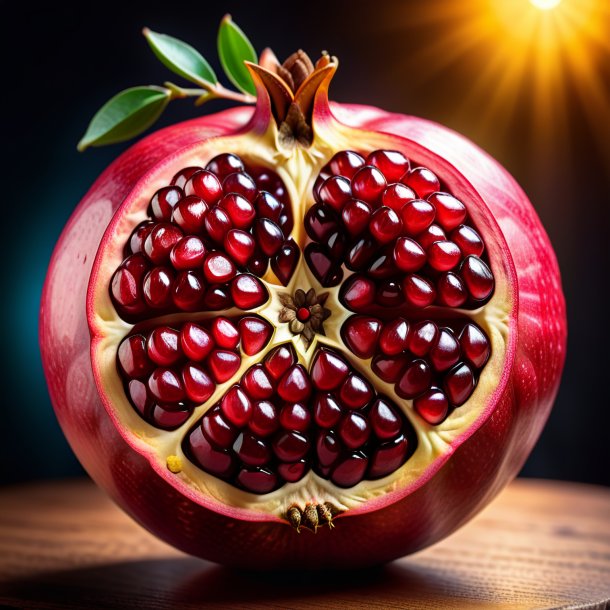 Depiction of a olden pomegranate