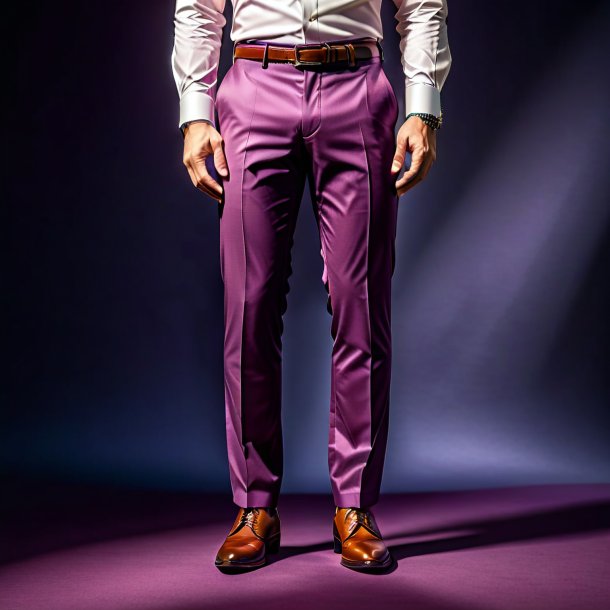 Image of a plum trousers from paper