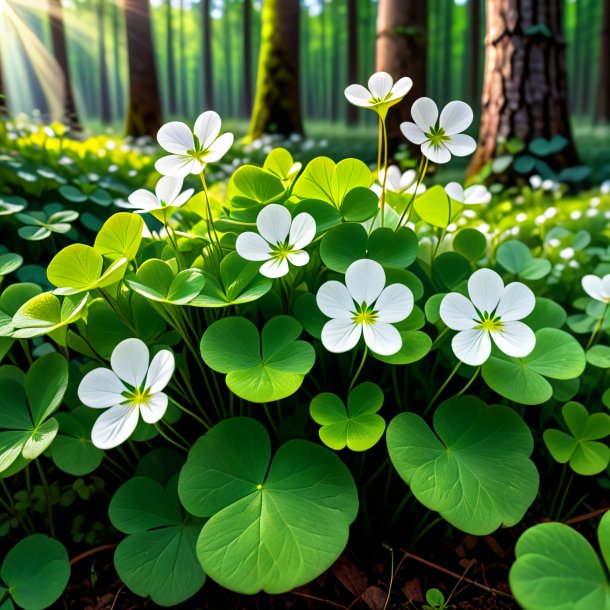 Photo of a white wood sorrel