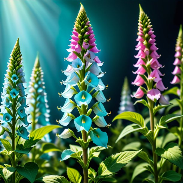 Photo of a aquamarine foxglove