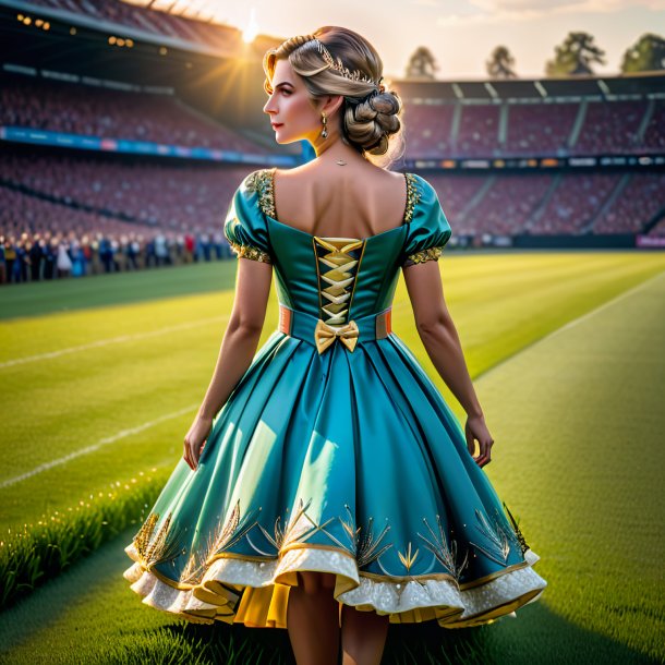 Pic of a pike in a dress on the field