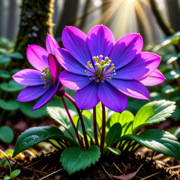 Image of a fuchsia hepatica