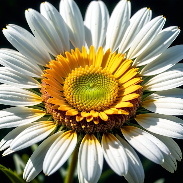 Imagery of a olden daisy, wild