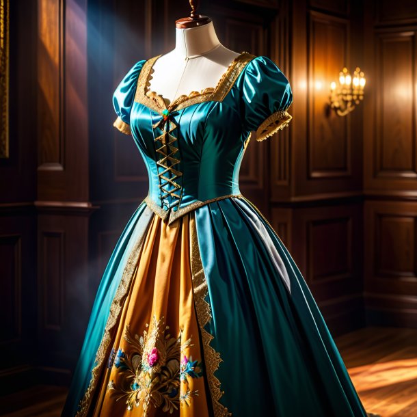 Picture of a olden dress from wood