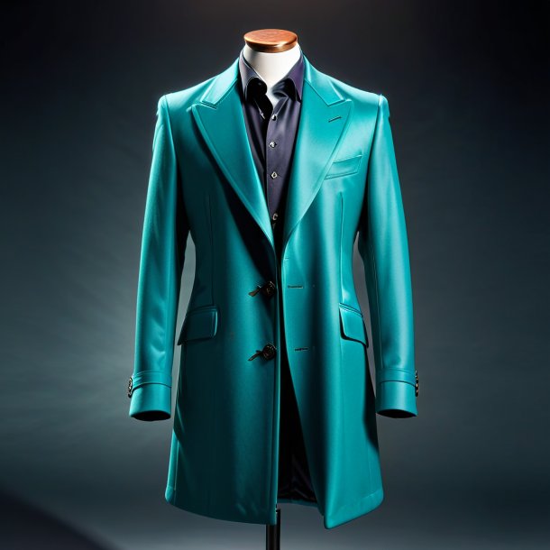 Pic of a teal coat from stone