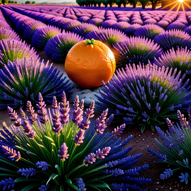 Imagem de uma lavanda laranja