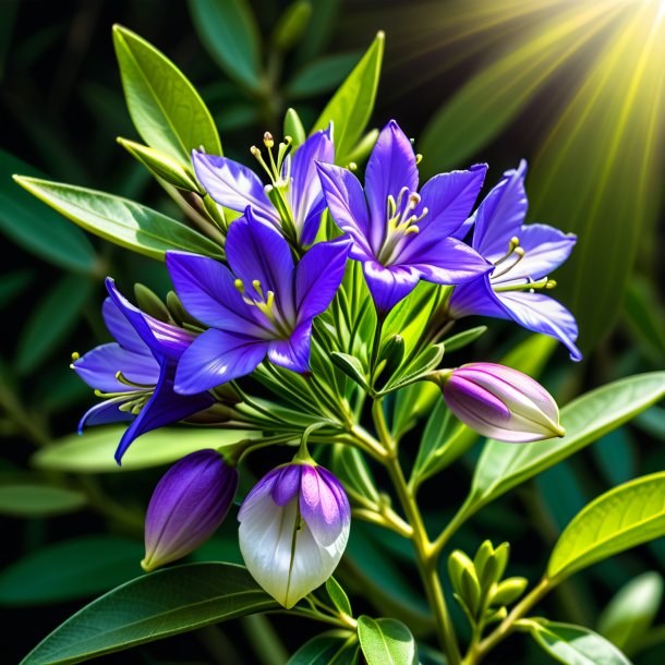 Sketch of a olive bellflower