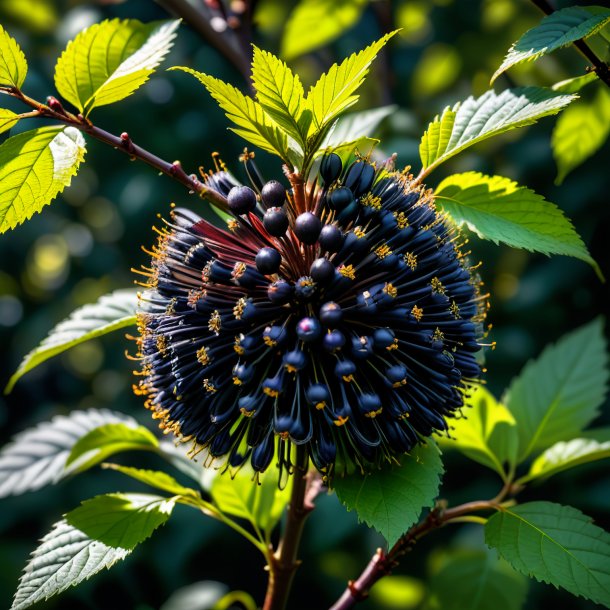 Depicting of a black hazel