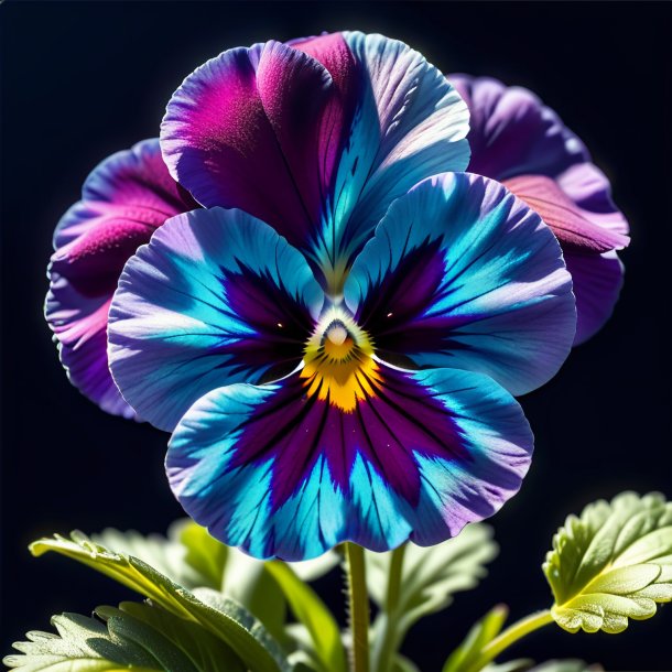 Picture of a navy blue pansy