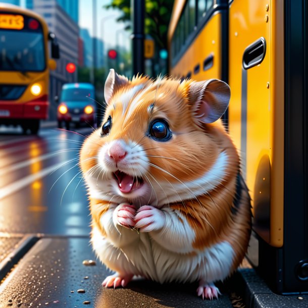 De um choro de um hamster no ponto de ônibus