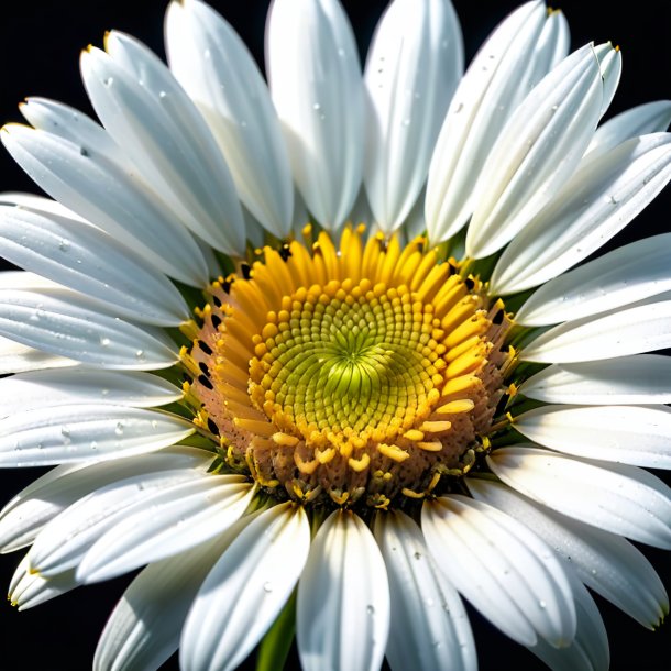 Depiction of a white daisy, wild